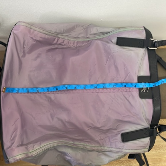 Burberry Iridescent Leather Trim Tote Bag - Picture 14 of 14